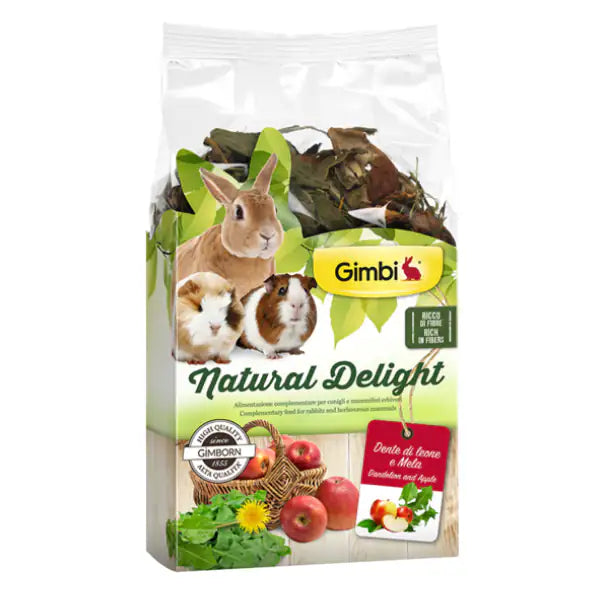 Gimbi Natural Delight 100 gr  Dente di leone e mela 100 gr bauzaarit.myshopify.com