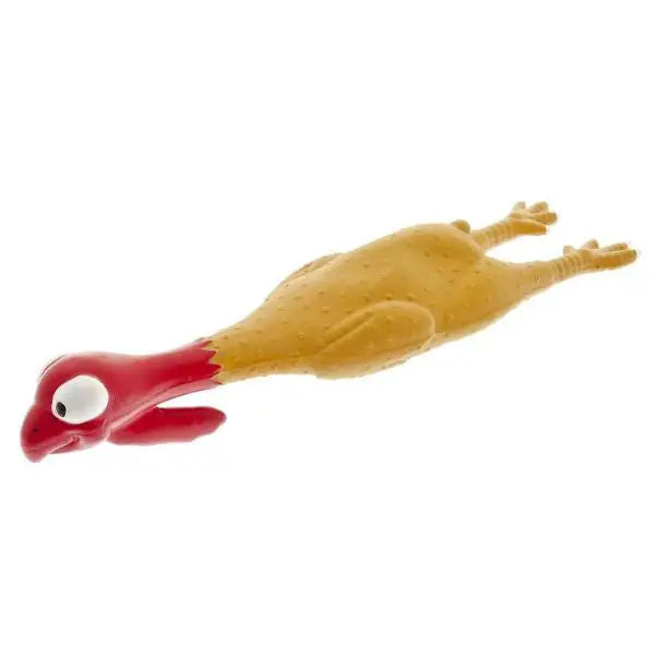 Gioco con squeaker per cani Ferribiella  Tacchino medio con occhioni 25 cm bauzaarit.myshopify.com
