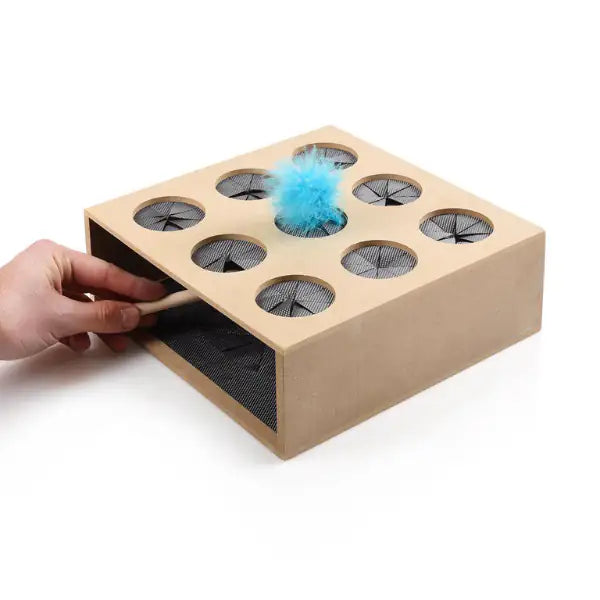 Gioco di abilità per gatti cattura il topo in robusto legno CanadianCat   bauzaarit.myshopify.com