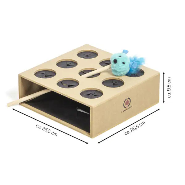 Gioco di abilità per gatti cattura il topo in robusto legno CanadianCat   bauzaarit.myshopify.com