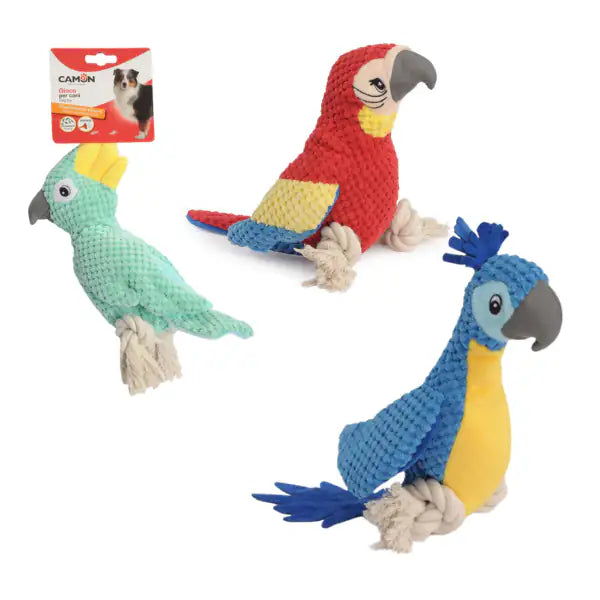Gioco per cane pappagallo con queaker Camon   bauzaarit.myshopify.com