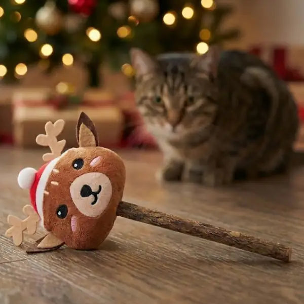 Gioco per gatti matatabi con catnip Xmas Silviervine Croci   bauzaarit.myshopify.com