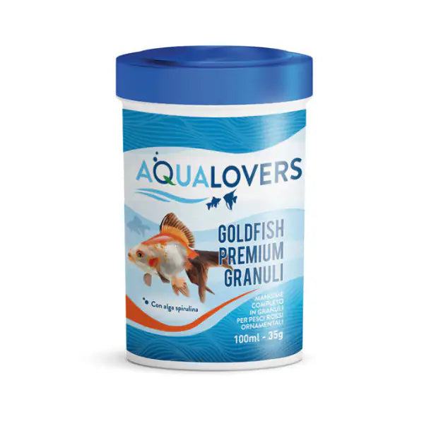 Goldfish premium Aqualovers Mangime completo in granuli per pesci rossi ornamentali  35 gr bauzaarit.myshopify.com