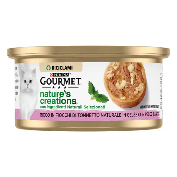 Gourmet Nature's Creations fiocchi in gelatina 70 gr  Tonno e orata bauzaarit.myshopify.com