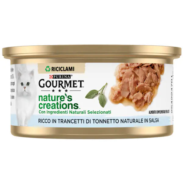 Gourmet Nature's Creations trancetti in salsa 70 gr  Tonno bauzaarit.myshopify.com