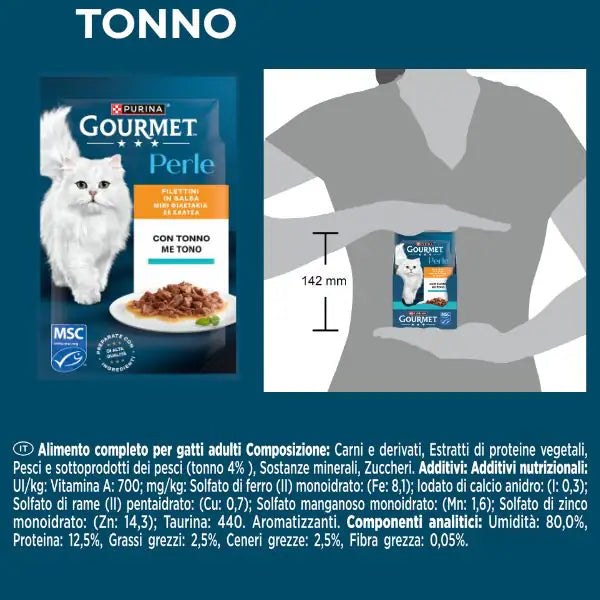 Gourmet le Perle Filettini in Salsa 85 gr   bauzaarit.myshopify.com