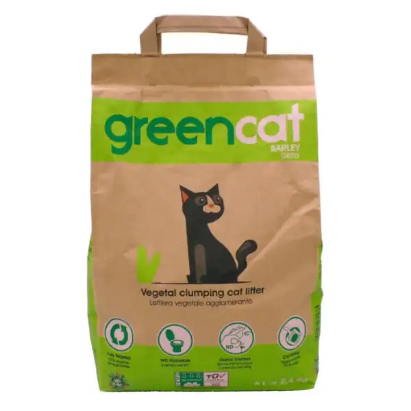 GreenCat lettiera vegetale e agglomerante per gatti Orzo   bauzaarit.myshopify.com