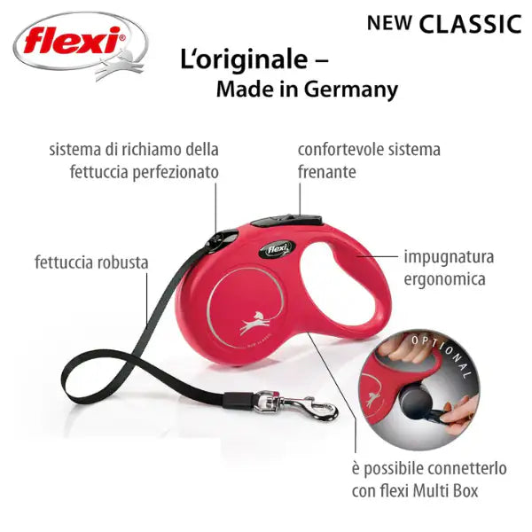 Guinzaglio New Classic Tape Flexi   Bauzaar.it