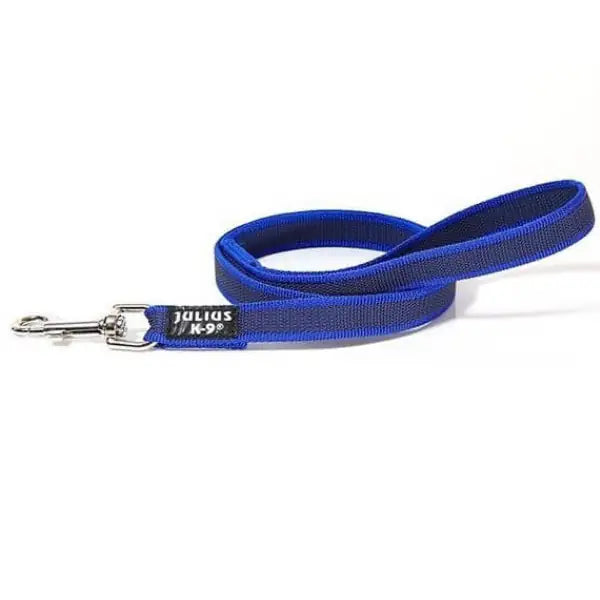 Guinzaglio con maniglia e anello "O" Color & Gray Super-Grip Julius-K9  Blu - 2 mt x 2 cm bauzaarit.myshopify.com
