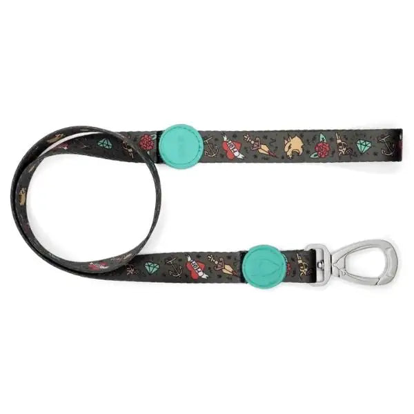 Guinzaglio per cani Regular in raso Intense con aggancio rapido Ink Tank Morso   bauzaarit.myshopify.com