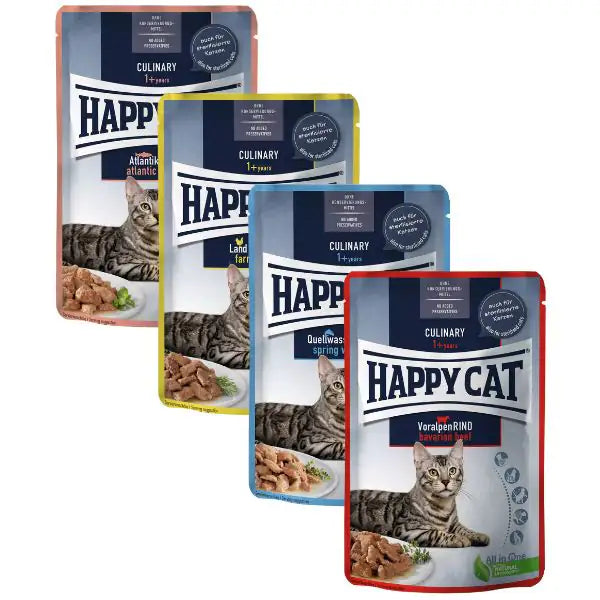 Happy Cat Adult Culinary bocconi in salsa 85 gr   bauzaarit.myshopify.com