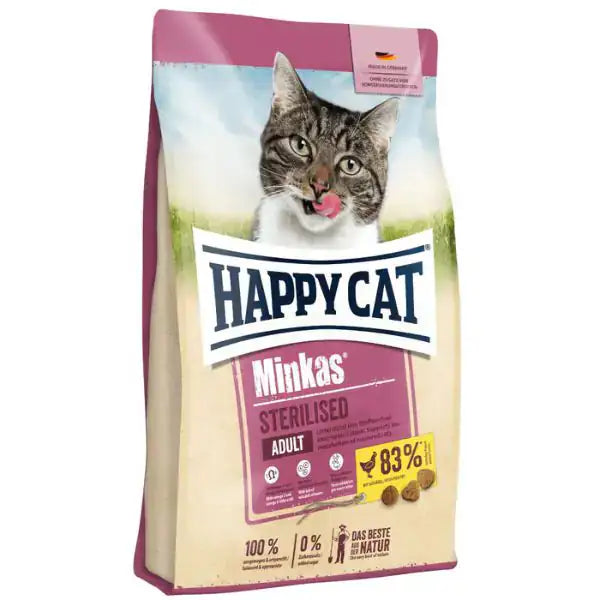 Happy Cat Minkas Sterilised Adult Salmone   Bauzaar.it