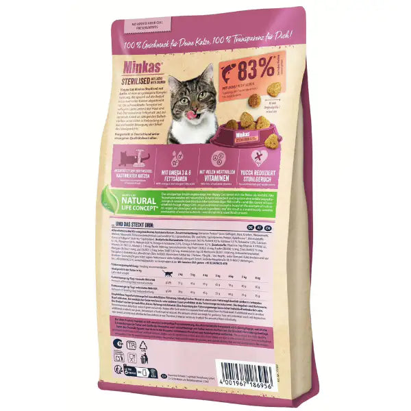 Happy Cat Minkas Sterilised Adult Salmone   Bauzaar.it