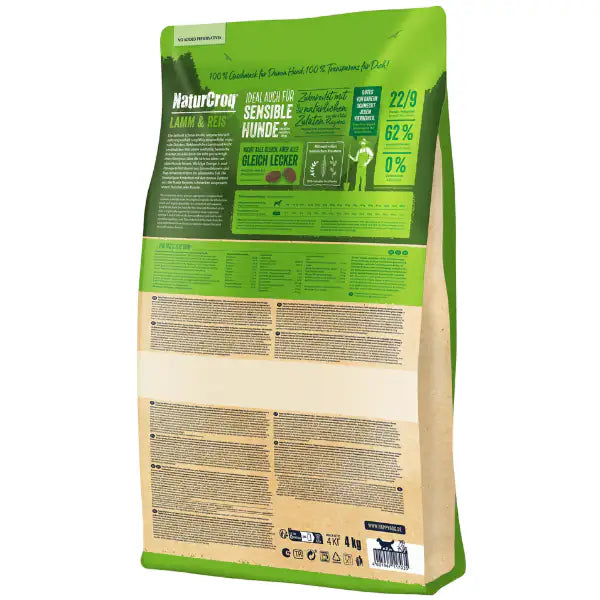 Happy Dog NaturCroq Adult All Breeds Agnello e riso   bauzaarit.myshopify.com