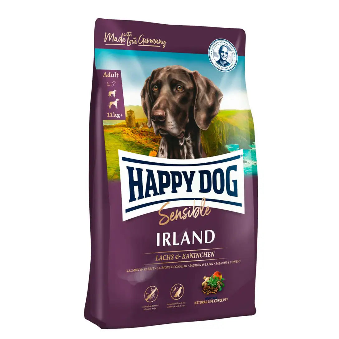 Happy Dog Sensible Medium/Large Ireland Grain Free Salmone e coniglio   bauzaarit.myshopify.com