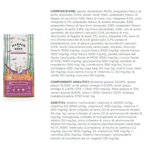 Harper and Bone Cat Senior Sterilised Flavours of the farm   bauzaarit.myshopify.com