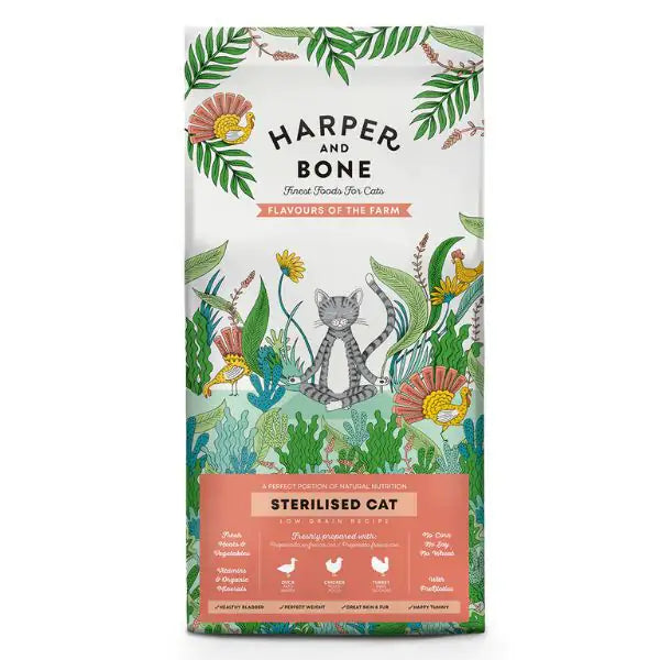 Harper and Bone Sterilised Cat Flavours of the farm   bauzaarit.myshopify.com