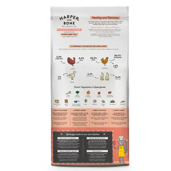 Harper and Bone Sterilised Cat Flavours of the farm   bauzaarit.myshopify.com