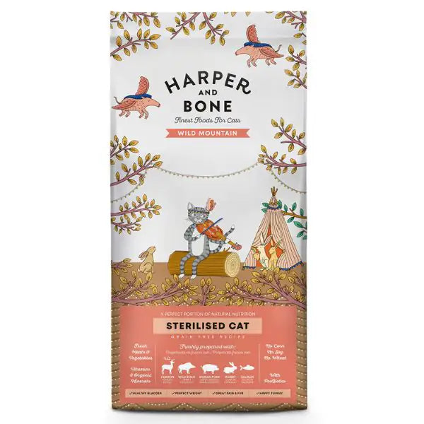 Harper and Bone Sterilised Cat Grain Free Wild mountain  5 kg bauzaarit.myshopify.com