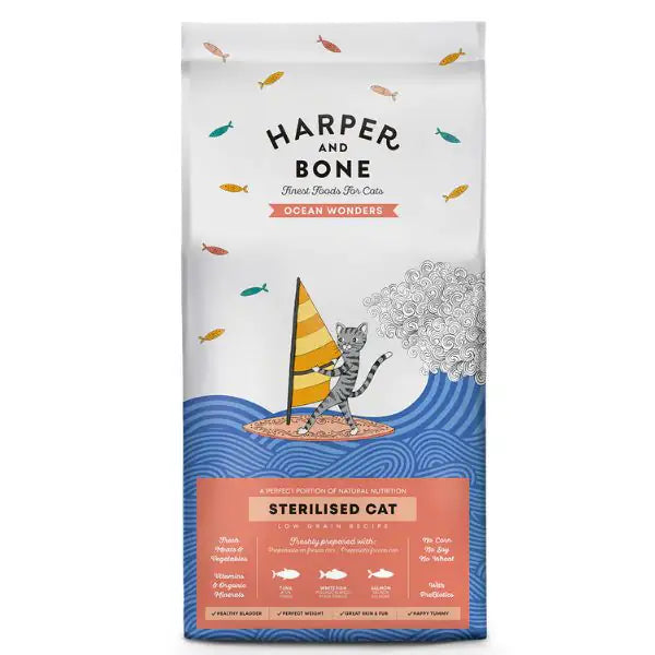 Harper and Bone Sterilised Cat Ocean wonders Pesce  5 kg bauzaarit.myshopify.com