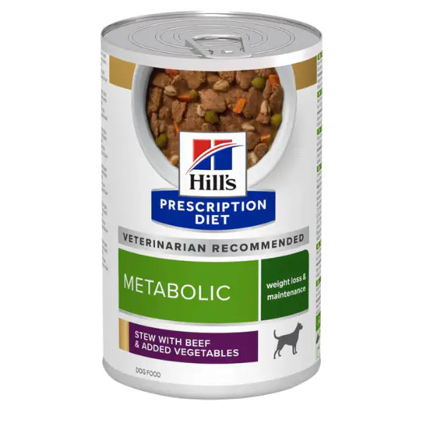 Hill’s Prescription Diet Canine Metabolic 354 gr  Spezzatino manzo e verdure bauzaarit.myshopify.com