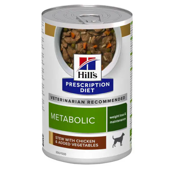 Hill’s Prescription Diet Canine Metabolic 354 gr  Spezzatino pollo e verdure bauzaarit.myshopify.com