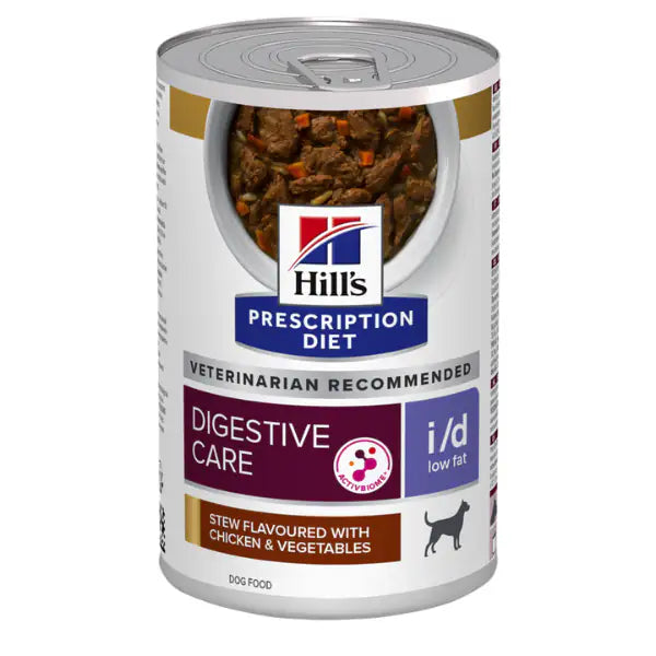 Hill’s Prescription Diet Canine i/d Low Fat Spezzatino 354 gr  Spezzatino pollo e vegetali bauzaarit.myshopify.com