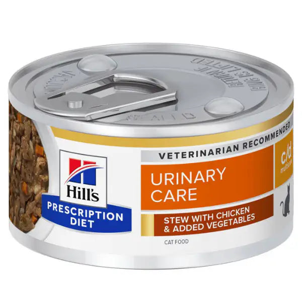 Hill's Prescription Diet Feline c/d Multicare 82 gr  Spezzatino pollo e verdure bauzaarit.myshopify.com