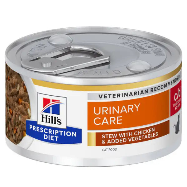 Hill's Prescription Diet Feline c/d Urinary Stress 82 gr  Spezzatino pollo e verdure bauzaarit.myshopify.com