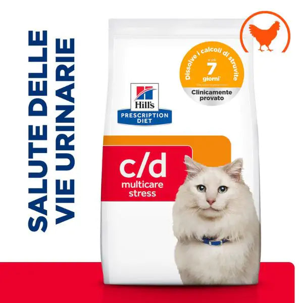 Hill's Prescription Diet c/d Multicare Stress Feline al Pollo   bauzaarit.myshopify.com