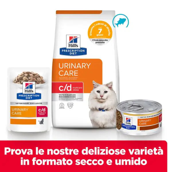 Hill's Prescription Diet c/d Multicare Stress Feline con Pesce Oceanico   bauzaarit.myshopify.com