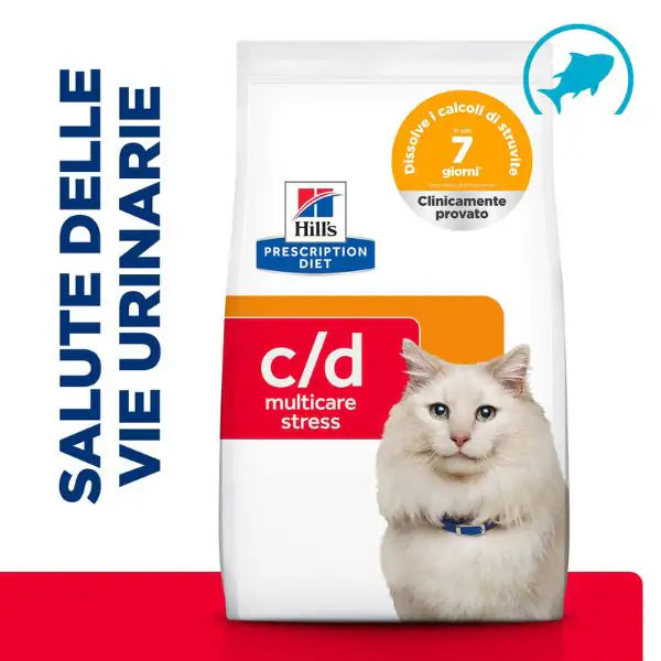 Hill's Prescription Diet c/d Multicare Stress Feline con Pesce Oceanico   bauzaarit.myshopify.com