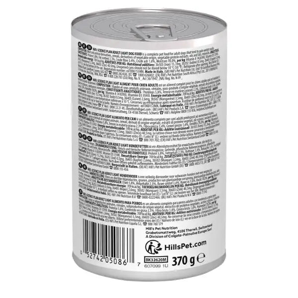 Hill's Science Light Medium Adult Alimento per cani 370 gr   bauzaarit.myshopify.com
