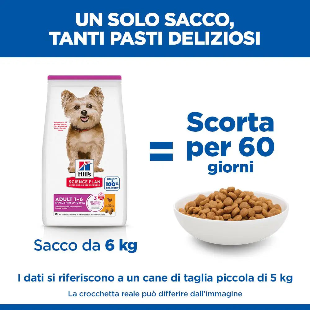 Hill's Science Plan Adult Small & Mini Alimento secco per cani al Pollo   Bauzaar.it