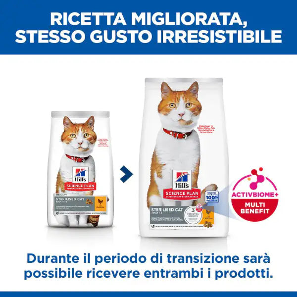 Hill's Science Plan Adult Sterilised Cat Alimento per Gatti al Pollo   bauzaarit.myshopify.com