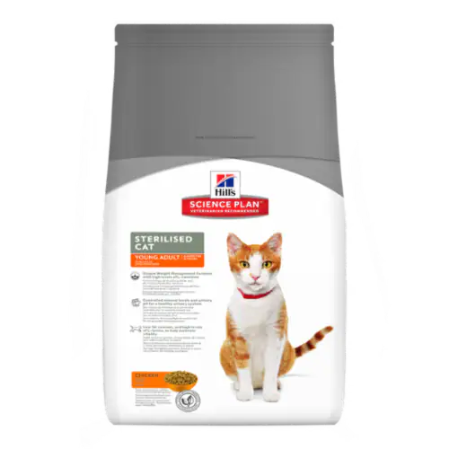 Hill's Science Plan Adult Sterilised Cat Alimento per Gatti al Pollo   bauzaarit.myshopify.com