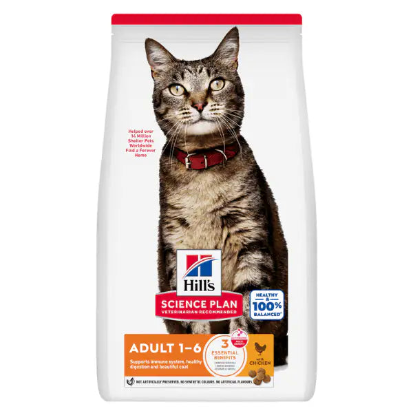Hill's Science Plan Feline Adult Alimento per gatti con Pollo   bauzaarit.myshopify.com