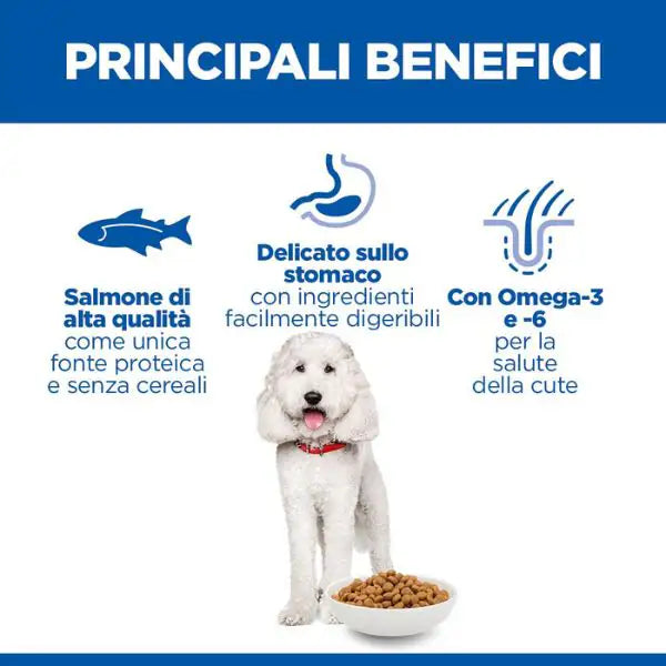 Hill's Science Plan Hypoallergenic Adult Medium Dog al Salmone   bauzaarit.myshopify.com