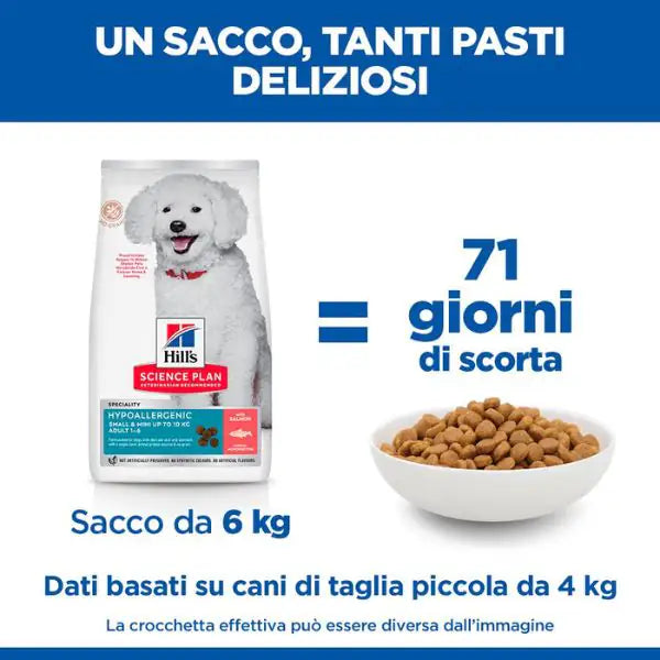 Hill's Science Plan Hypoallergenic Adult Small&Mini Dog al Salmone   bauzaarit.myshopify.com