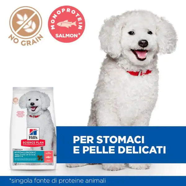 Hill's Science Plan Hypoallergenic Adult Small&Mini Dog al Salmone   bauzaarit.myshopify.com