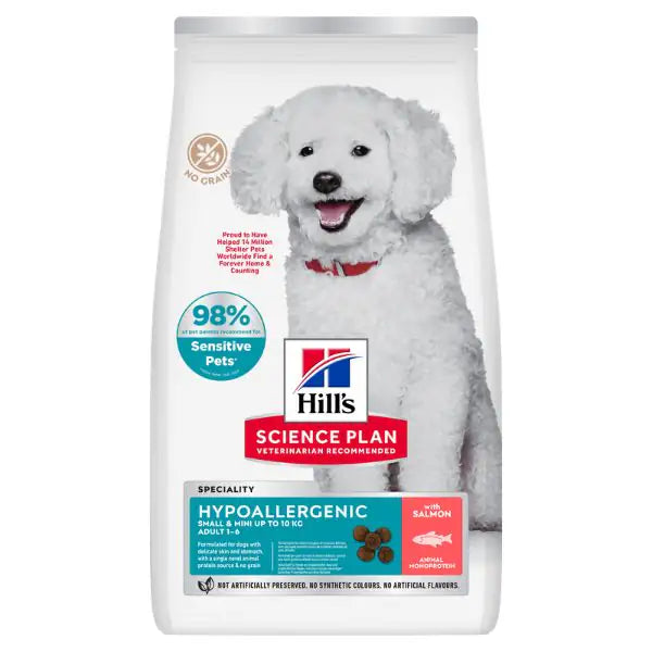 Hill's Science Plan Hypoallergenic Adult Small&Mini Dog al Salmone   bauzaarit.myshopify.com