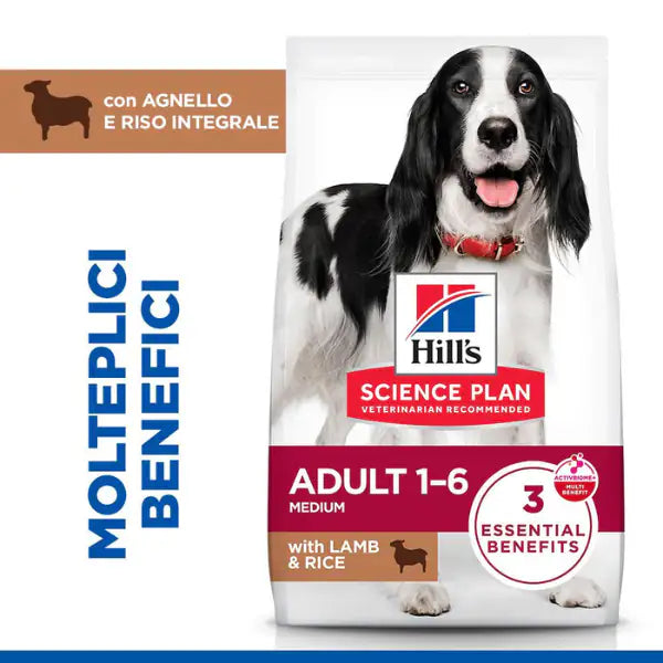 Hill's Science Plan Medium Adult Alimento per Cani con Agnello e Riso   bauzaarit.myshopify.com