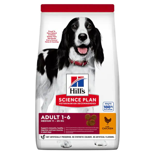 Hill's Science Plan Medium Adult Alimento per Cani con Pollo   bauzaarit.myshopify.com