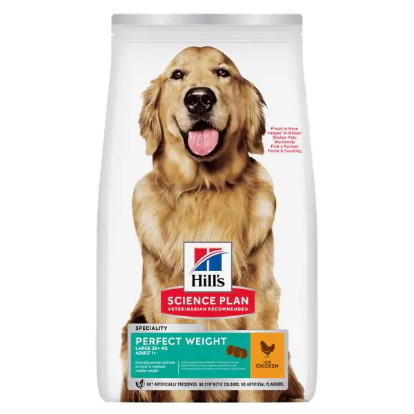 Hill's Science Plan Perfect Weight Large Adult Alimento per Cani con Pollo  12 kg bauzaarit.myshopify.com
