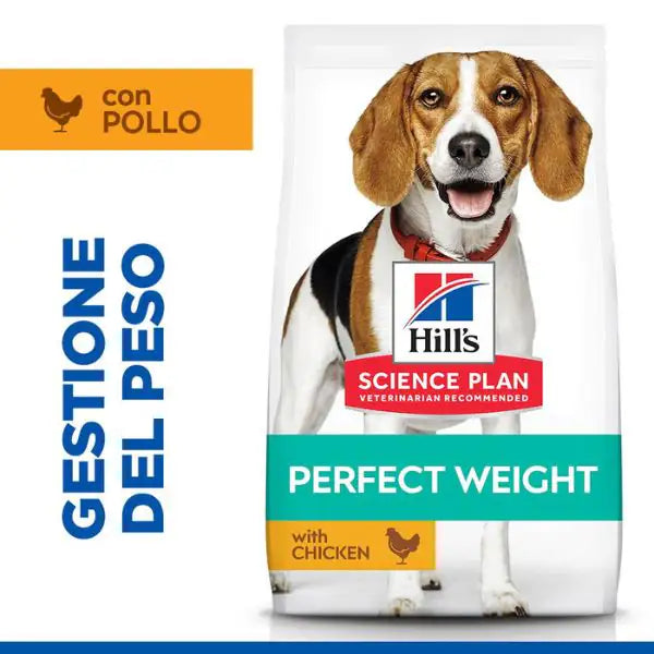 Hill's Science Plan Perfect Weight Medium Adult Alimento per Cani con Pollo   bauzaarit.myshopify.com