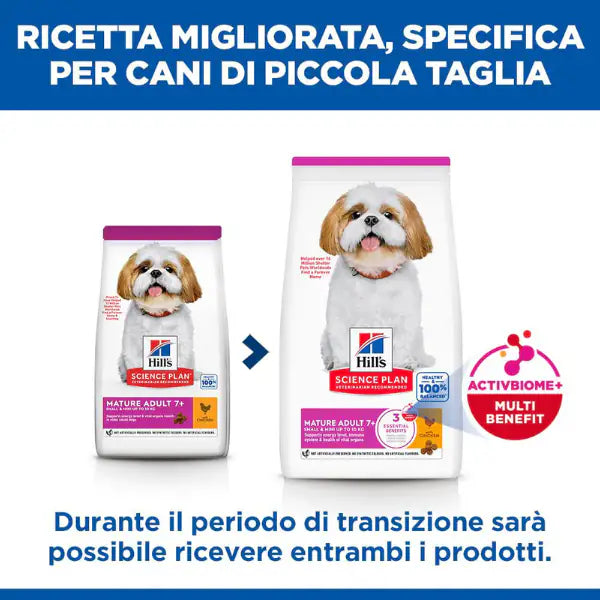 Hill's Science Plan Small & Mini Mature Adult 7+ Alimento per Cani con Pollo   bauzaarit.myshopify.com