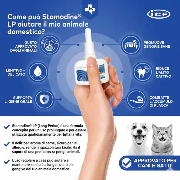 ICF Stomodine LP Gel Orale mucoadesivo per cani e gatti   Bauzaar.it