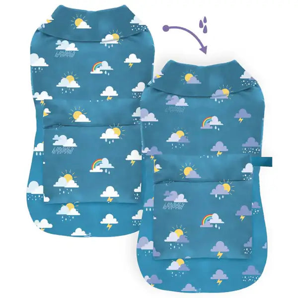 Impermeabile per cani cambia colore con l'acqua Clouds Croci  Misura 35 cm bauzaarit.myshopify.com