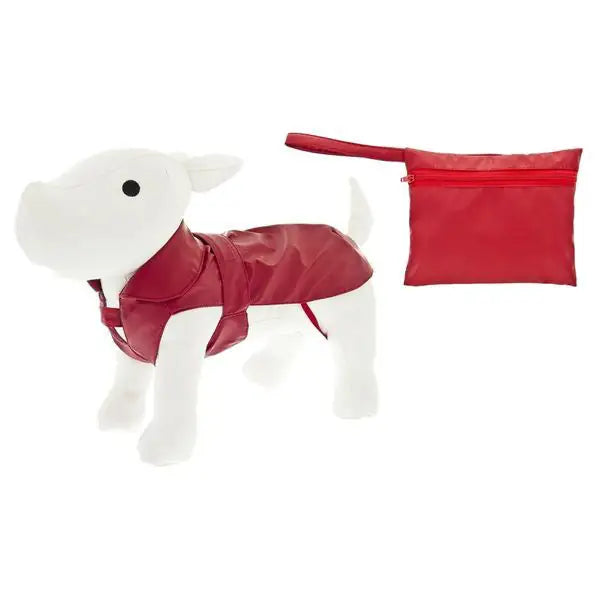 Impermeabile per cani con pochette Pocket Ferribiella  Rosso-65 cm bauzaarit.myshopify.com