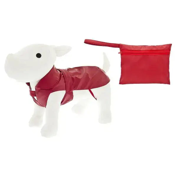 Impermeabile per cani con pochette Pocket Ferribiella  Rosso - 33 cm Bauzaar.it